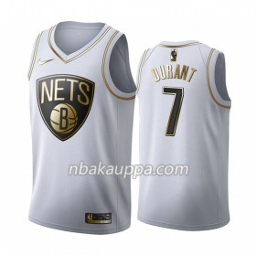 Brooklyn Nets Kevin Durant 7 Nike 2019-2020 Valkoinen Golden Edition Pelipaidat Swingman - Miesten